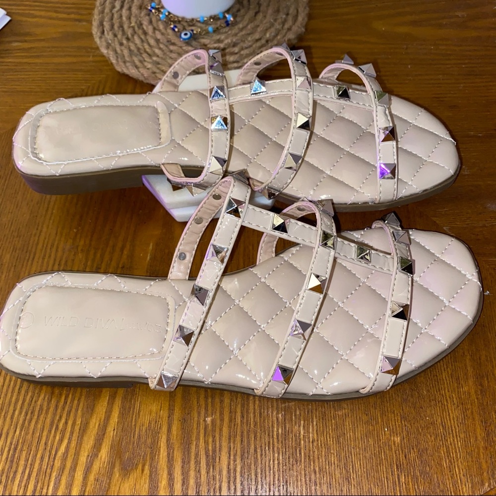Studded detail sandal